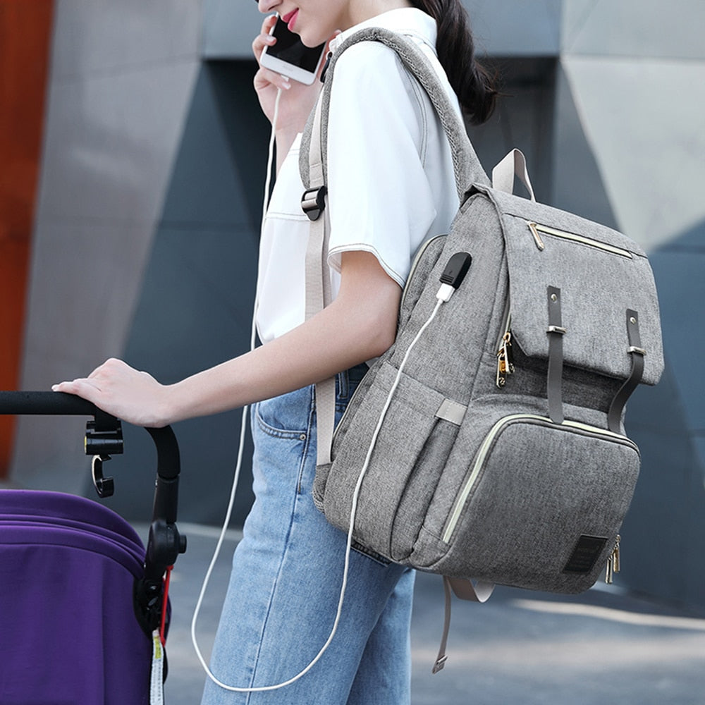 Denim Diaper Backpack Maternity Baby Care