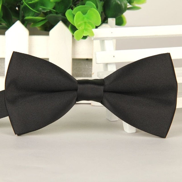 Jacquard Woven Solid Polka Dots Butterfly Bowtie