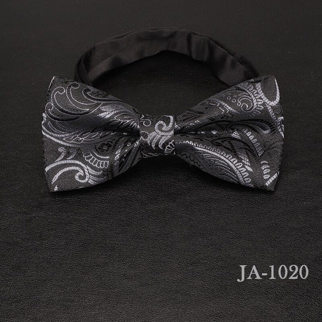 Jacquard Woven Solid Polka Dots Butterfly Bowtie