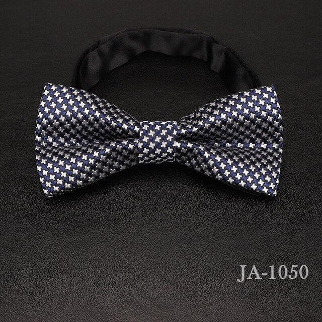 Jacquard Woven Solid Polka Dots Butterfly Bowtie