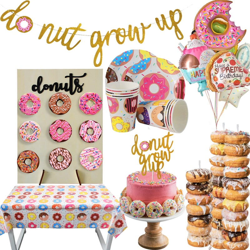Baby Birthday Decor Donut Theme Party