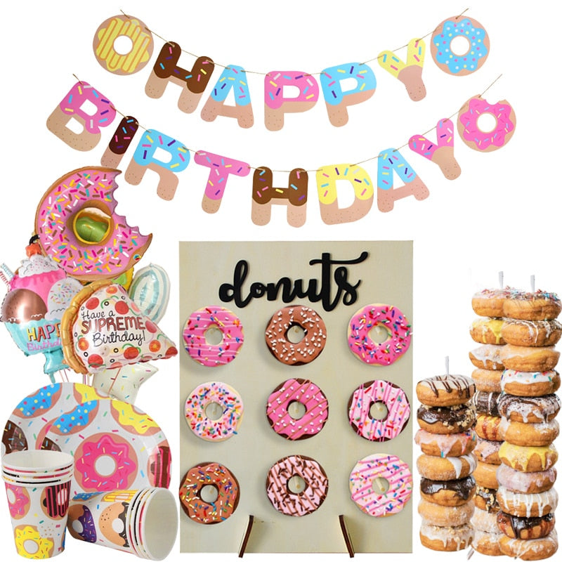 Baby Birthday Decor Donut Theme Party