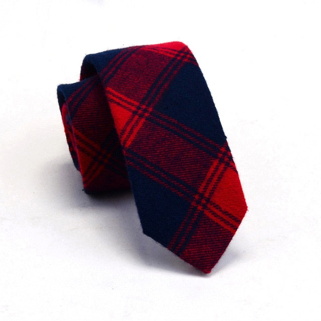 Mens Cotton Slim Ties Striped Fashion Casual