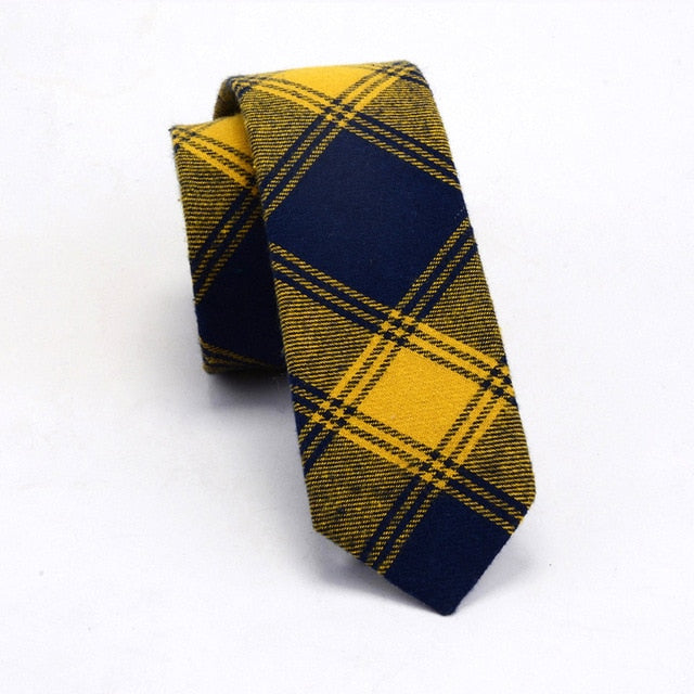 Mens Cotton Slim Ties Striped Fashion Casual