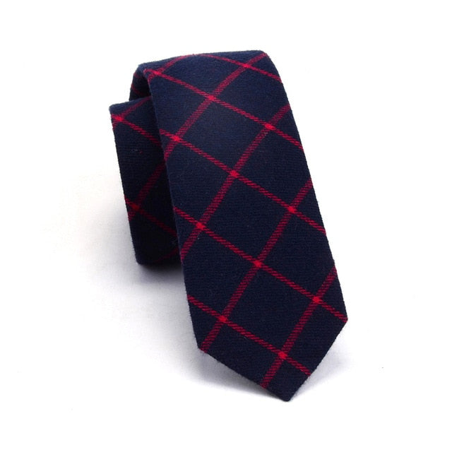 Mens Cotton Slim Ties Striped Fashion Casual