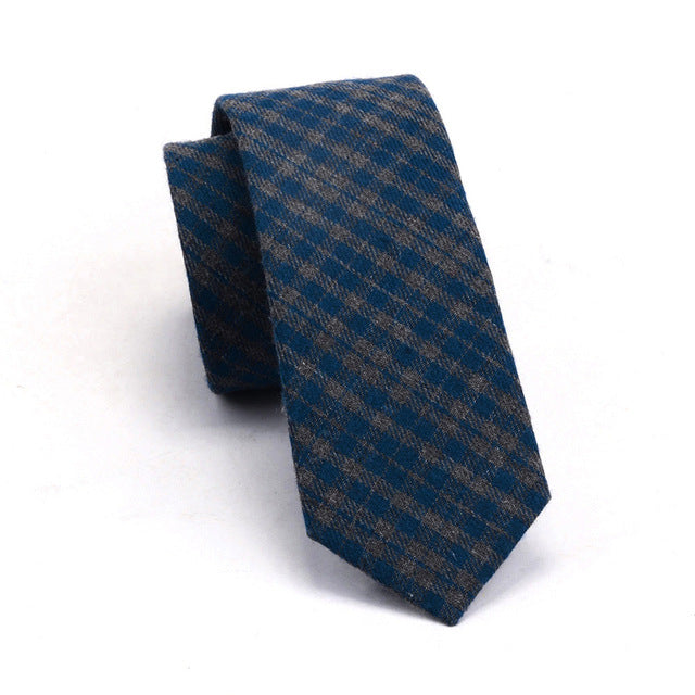 Mens Cotton Slim Ties Striped Fashion Casual
