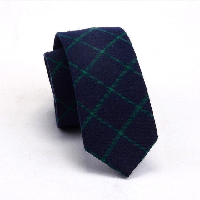 Mens Cotton Slim Ties Striped Fashion Casual