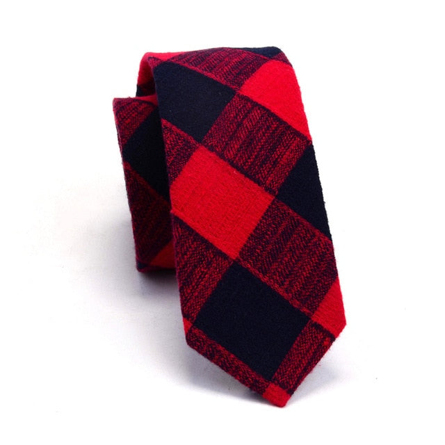 Mens Cotton Slim Ties Striped Fashion Casual