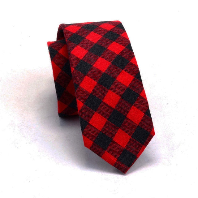 Mens Cotton Slim Ties Striped Fashion Casual