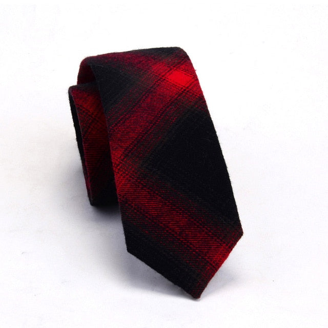 Mens Cotton Slim Ties Striped Fashion Casual
