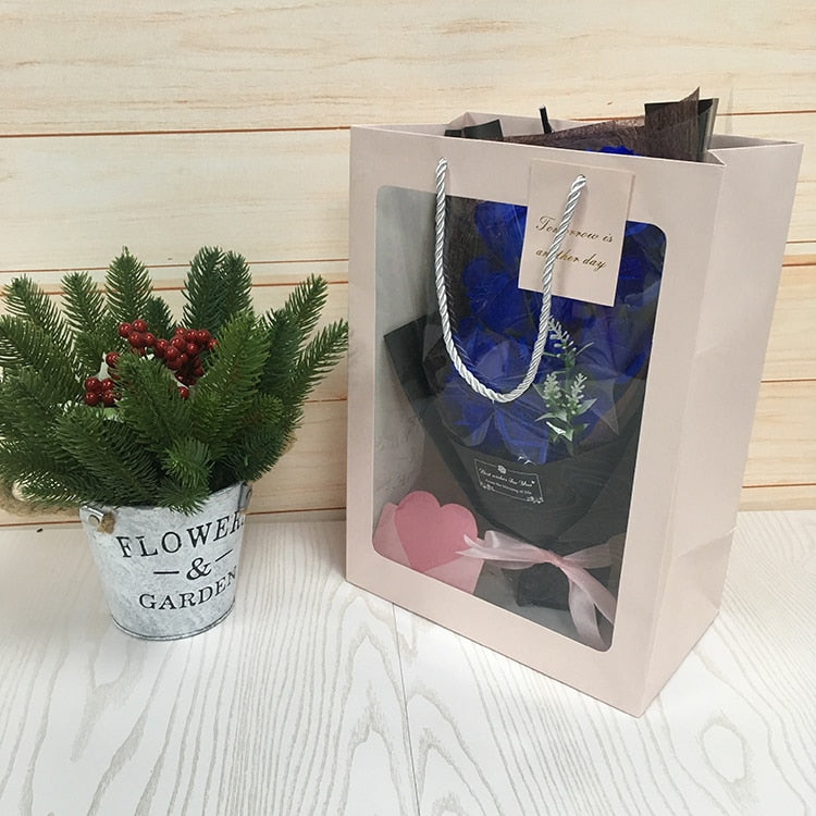 18pcs Scented Artificial Soap Flower Rose Bouquet Gift