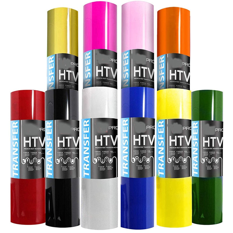 Multi-Color PVC Heat Transfer Vinyl Film Heat Press T-shirt