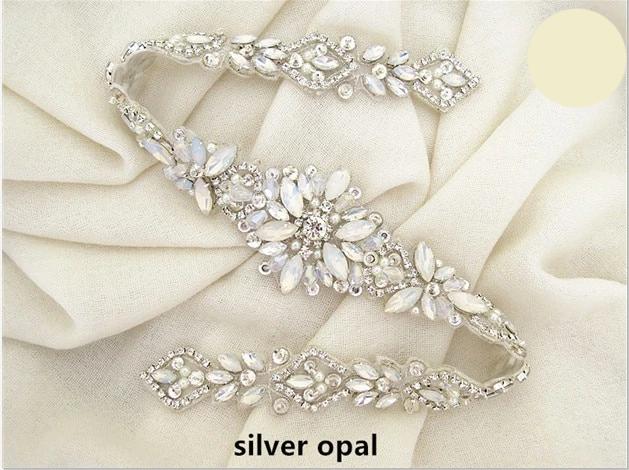 Silver Rhinestone Applique Bridal