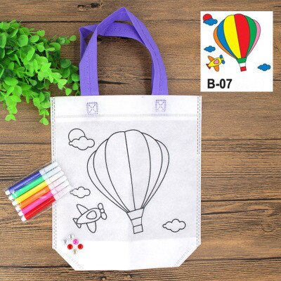 Kids DIY Graffiti Handbag Painting Coloring Drawing Toys