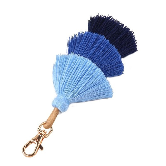 Colorful Pom Pom Tassel Key Chain