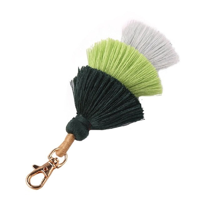 Colorful Pom Pom Tassel Key Chain