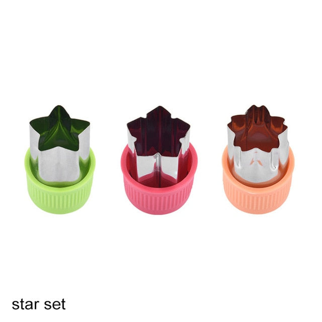 Plastic Star Heart Shape Vegetable Cutter