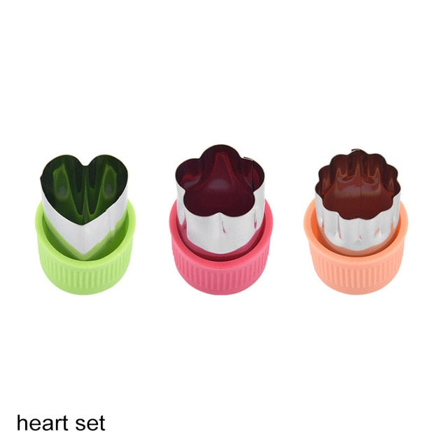 Plastic Star Heart Shape Vegetable Cutter