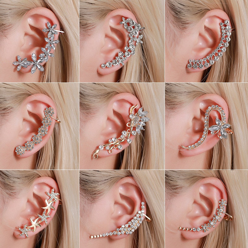 Bohemian Crystal Ear Wrap Earring