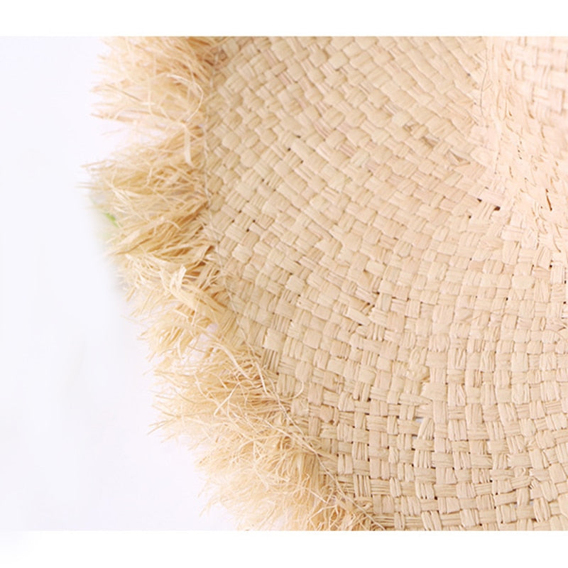Handmade Summer Weave Raffia Sun Hat