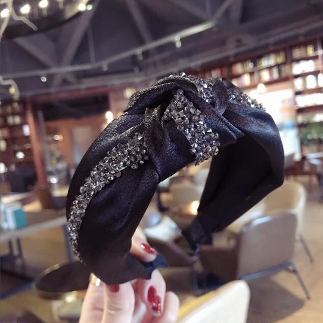Knotted Rhinestone Hairband Turban