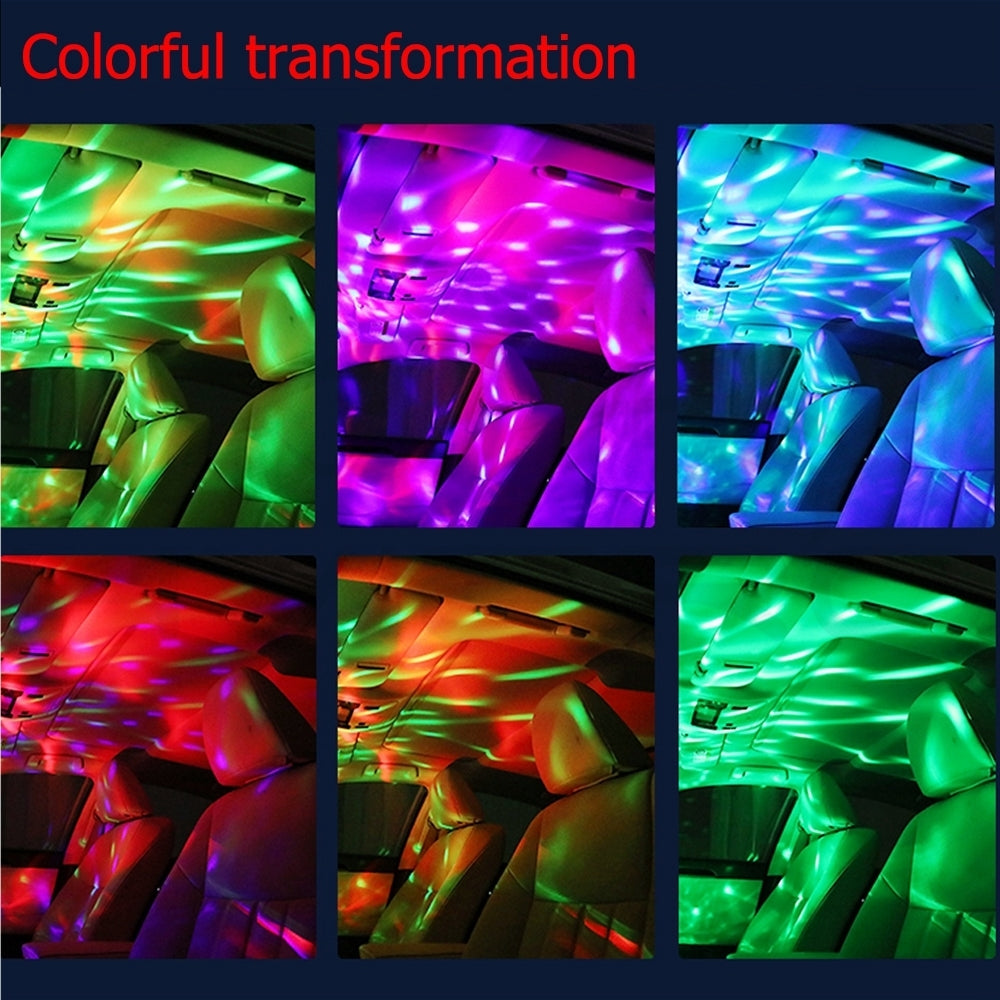 Car LED Lamp Party Light Colorful Music Sound