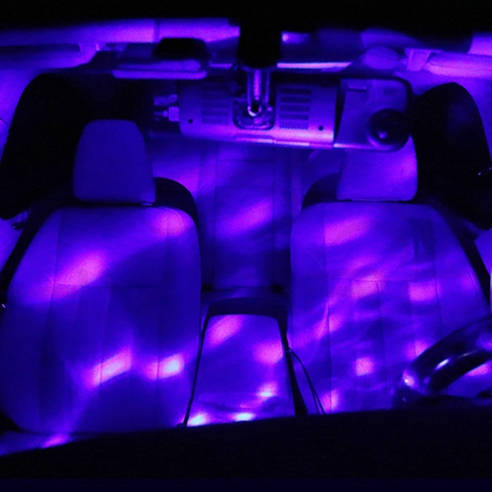 Car LED Lamp Party Light Colorful Music Sound