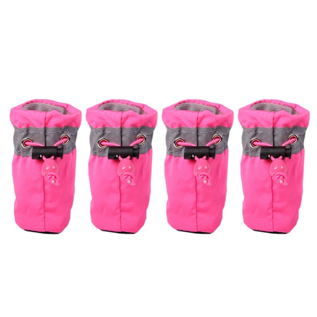 Winter Warm Dog Shoes Anti-slip Boots Socks 4pcs
