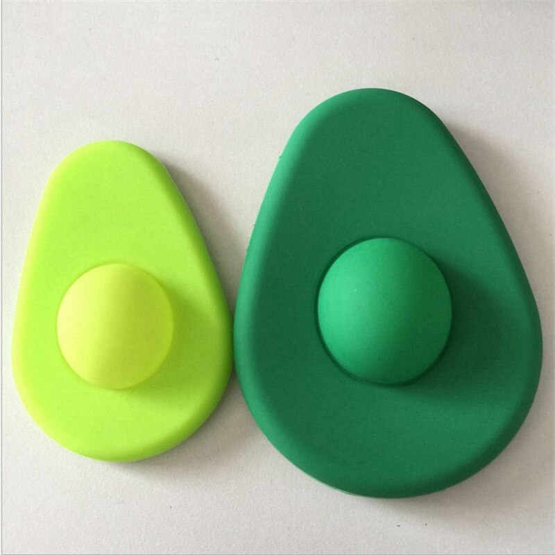 2 Pcs Silicone Avocado Portable Cover