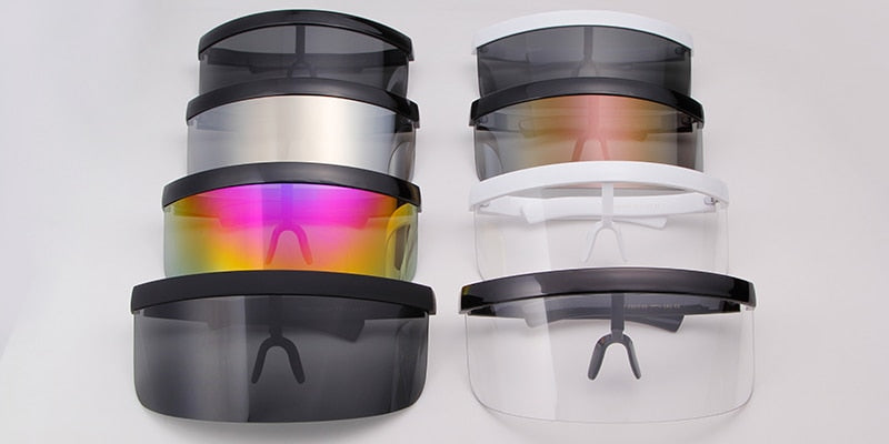 Oversize Shield Visor Sunglasses Windproof Glasses