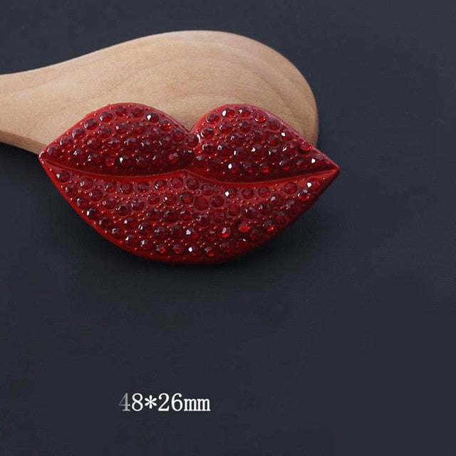 Air Vent Rhinestone Diamond Lipstick Decoration