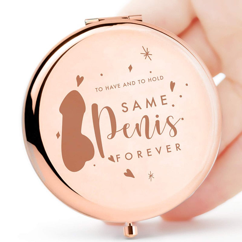 Bride To Be Compact Mirror Cosmetic Bag