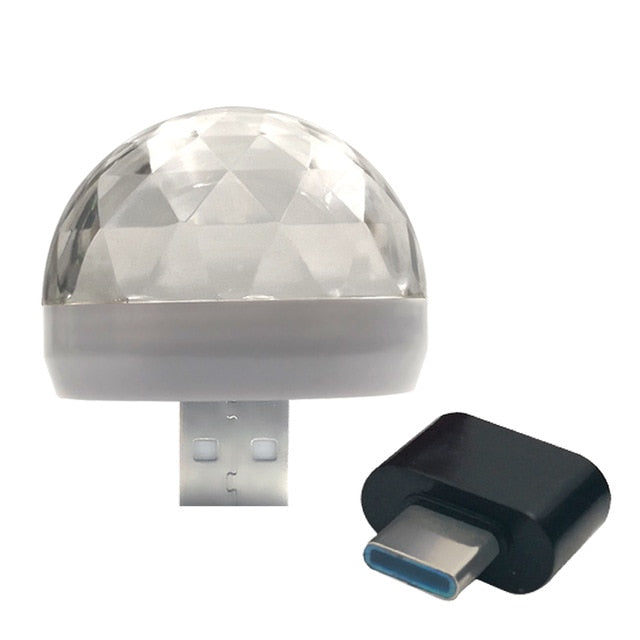 Car LED Lamp Party Light Colorful Music Sound