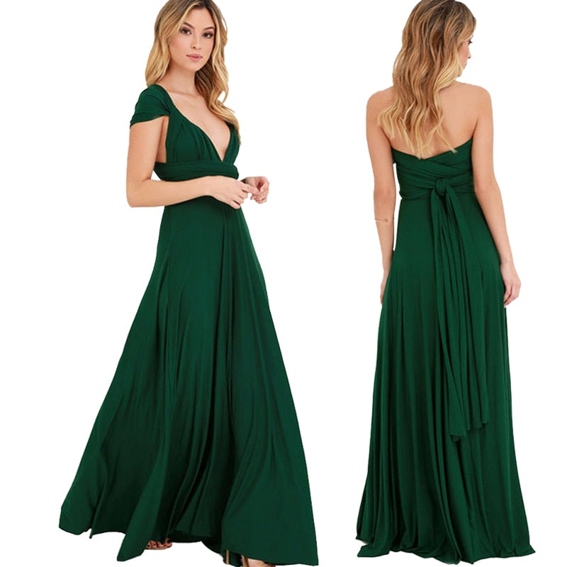 Long Lycra Bridesmaid Wedding Dress Gowns