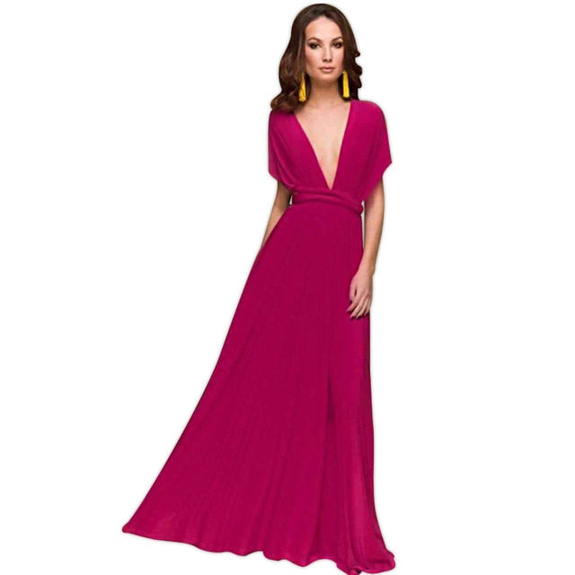 Long Lycra Bridesmaid Wedding Dress Gowns