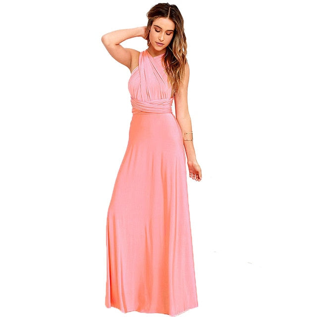 Long Lycra Bridesmaid Wedding Dress Gowns