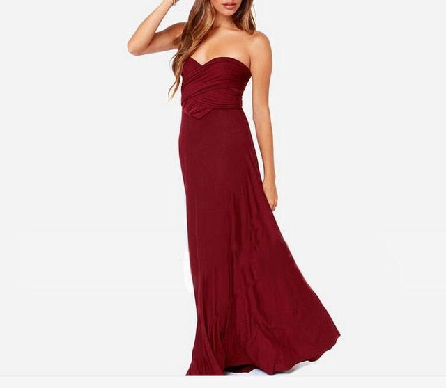 Long Lycra Bridesmaid Wedding Dress Gowns