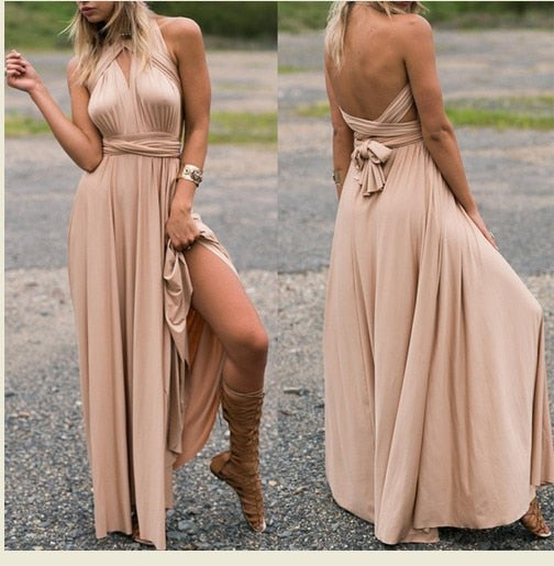 Long Lycra Bridesmaid Wedding Dress Gowns