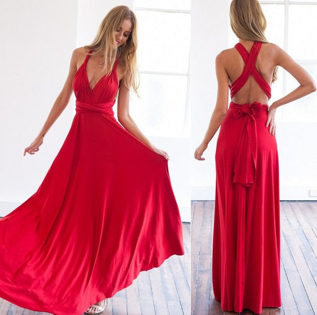 Long Lycra Bridesmaid Wedding Dress Gowns