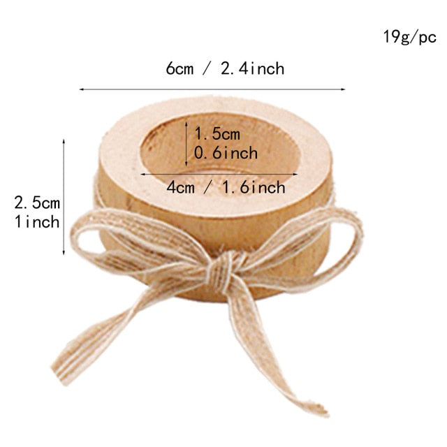 Rustic Tea Light Wooden Candle Holders