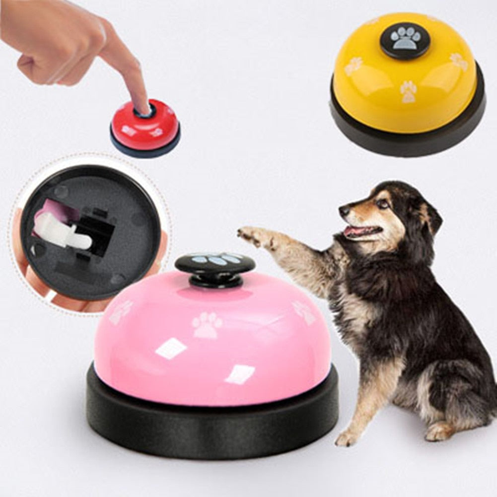 Pet Dog Cat Training Bell Button Toy