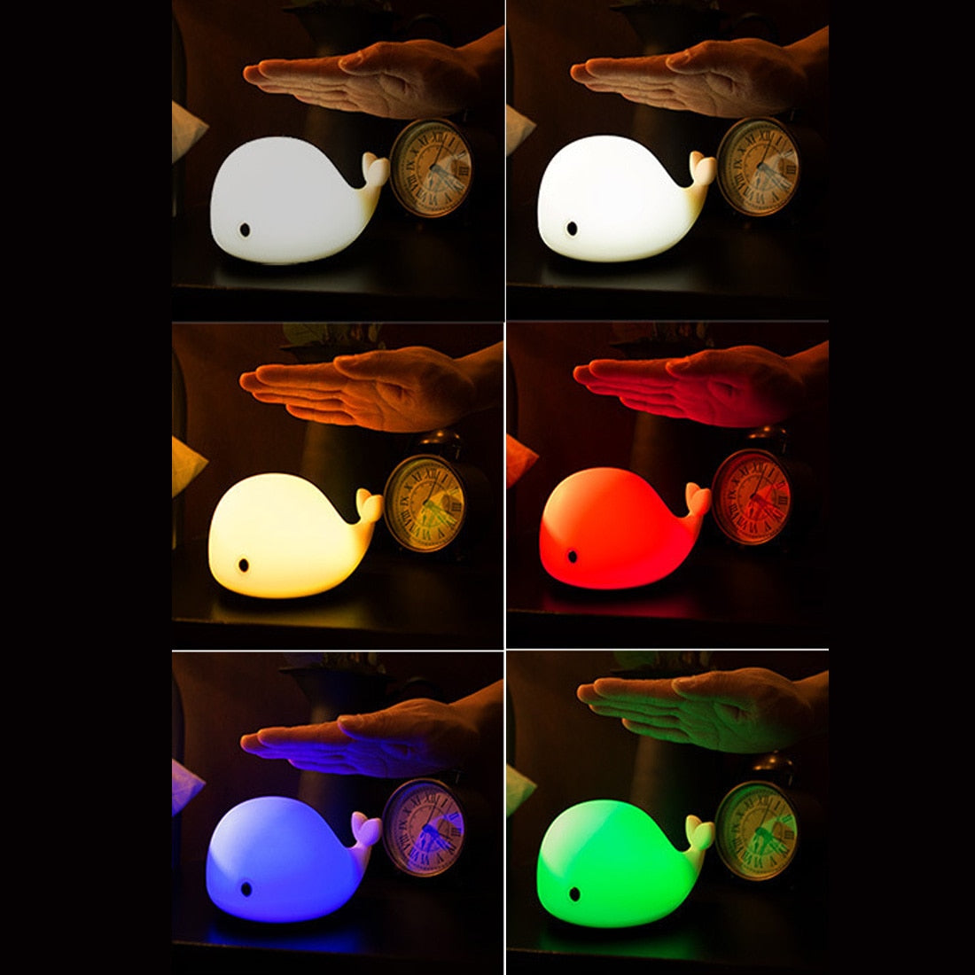 Whale Cartoon LED Night Light Lamp Home Decor Gift