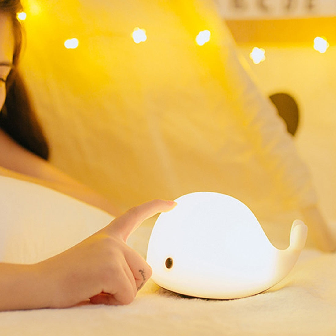 Whale Cartoon LED Night Light Lamp Home Decor Gift