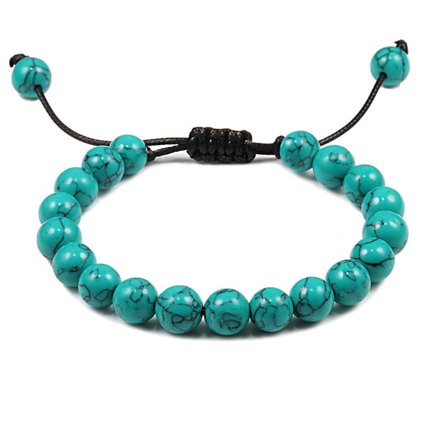 8 mm Tiger Eye Stone Beads Bracelet