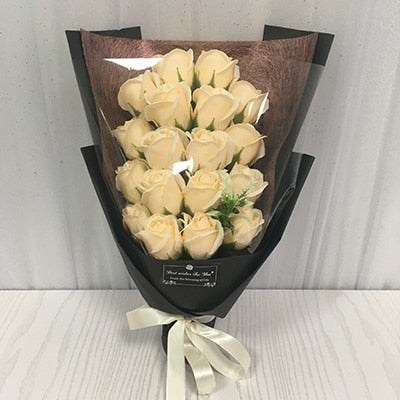 18pcs Scented Artificial Soap Flower Rose Bouquet Gift