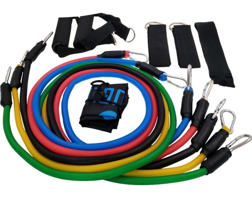 11pcs/set Pull Rope Fitness Exercises Resistance Bands