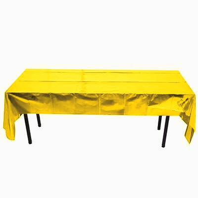 Metallic Waterproof Foil Party Tablecloth Cover