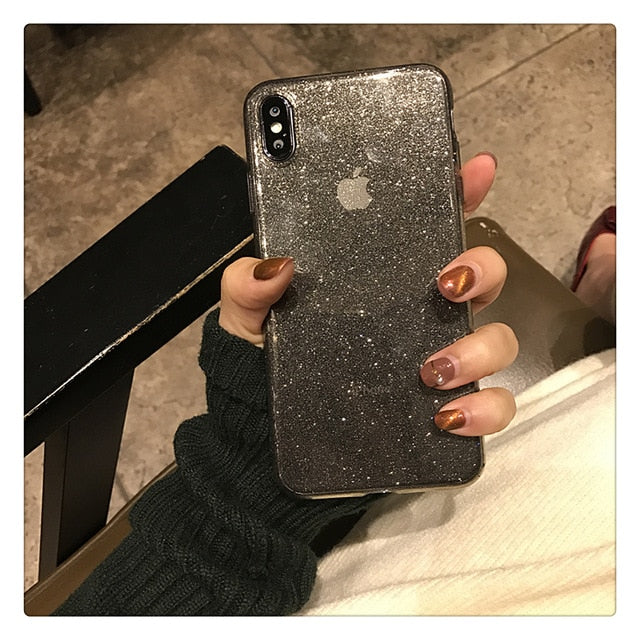 Glitter Phone Case iPhone 11 Pro XR XS Max 8 7 Plus 6S