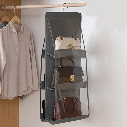 6 Pocket Hanging Handbag Purse Storage
