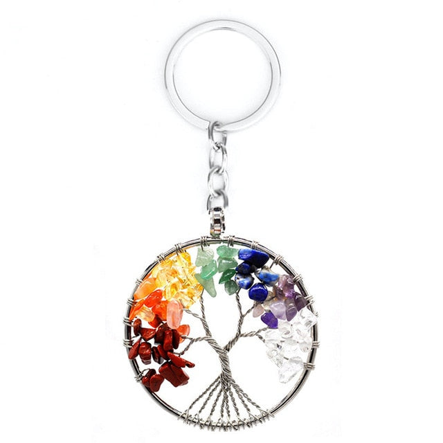 Healing Crystals Quartz Tree of Life Necklace